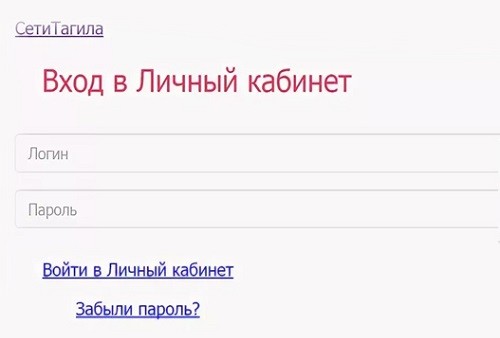 Регистрация личного кабинета в компании Сети Тагила: вход в аккаунт, удобный функционал