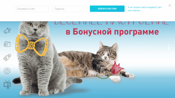 Личный кабинет Томтел