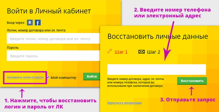 Как войти в личный кабинет Дом ру физических и юридических лиц по номеру договора