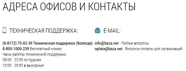 Личный кабинет База.нет: регистрация, авторизация и управление услугами провайдера Личный кабинет База.нет: регистрация, авторизация и управление услугами провайдера