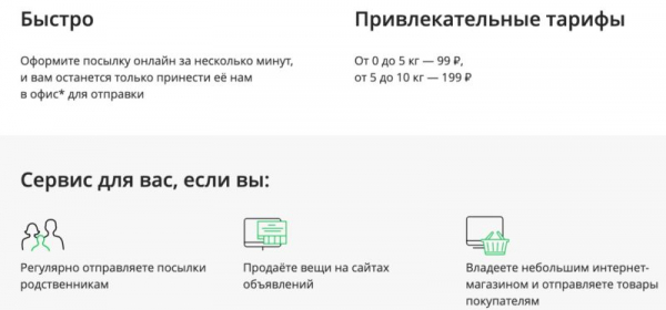 Пошаговые инструкции по личному кабинету Сберпосылка