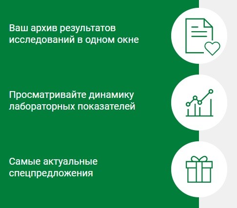 Пошаговые инструкции по ЛК на сайте Гемотест